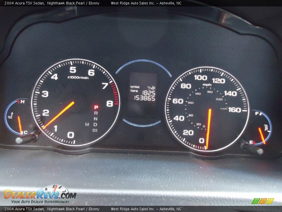 2004 Acura TSX Sedan Nighthawk Black Pearl / Ebony Photo #26