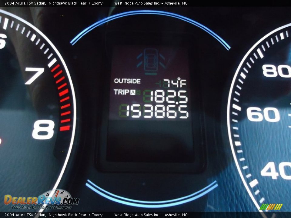2004 Acura TSX Sedan Nighthawk Black Pearl / Ebony Photo #27