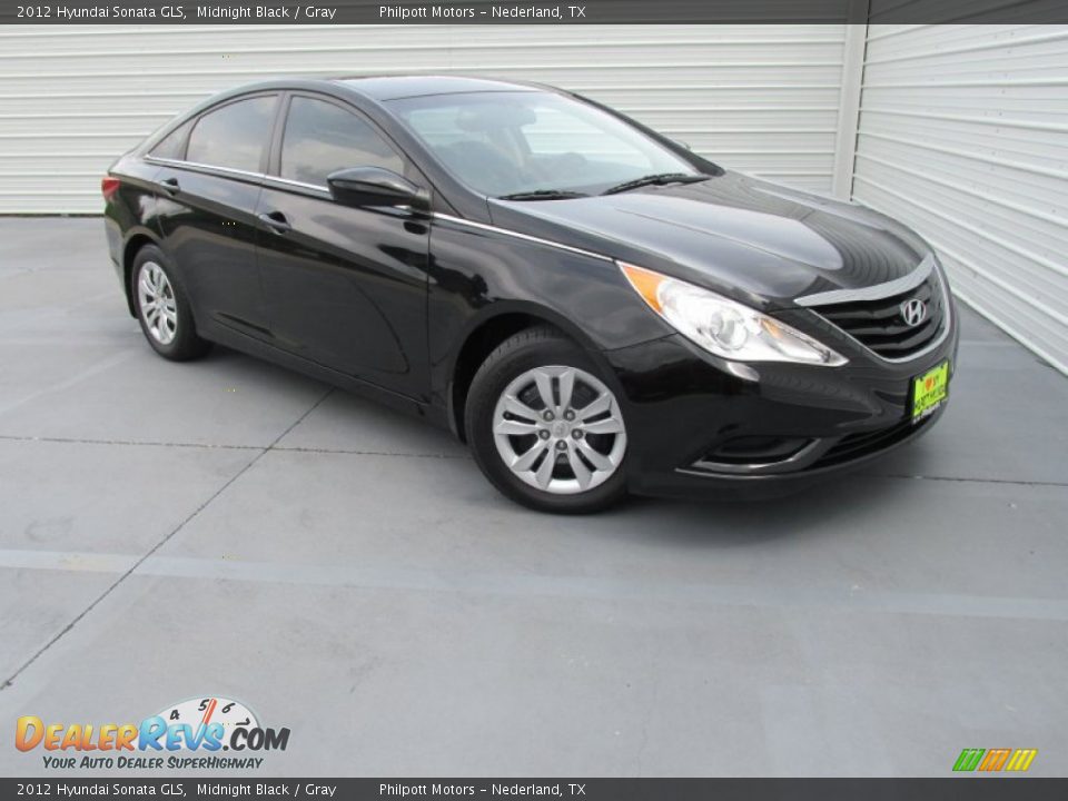 2012 Hyundai Sonata GLS Midnight Black / Gray Photo #2