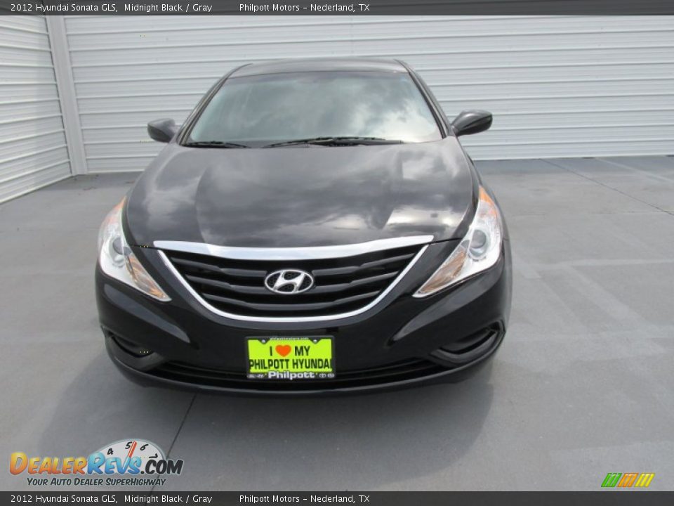 2012 Hyundai Sonata GLS Midnight Black / Gray Photo #5