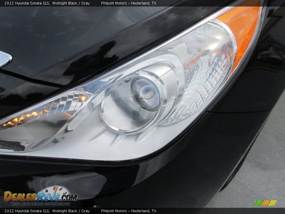 2012 Hyundai Sonata GLS Midnight Black / Gray Photo #6