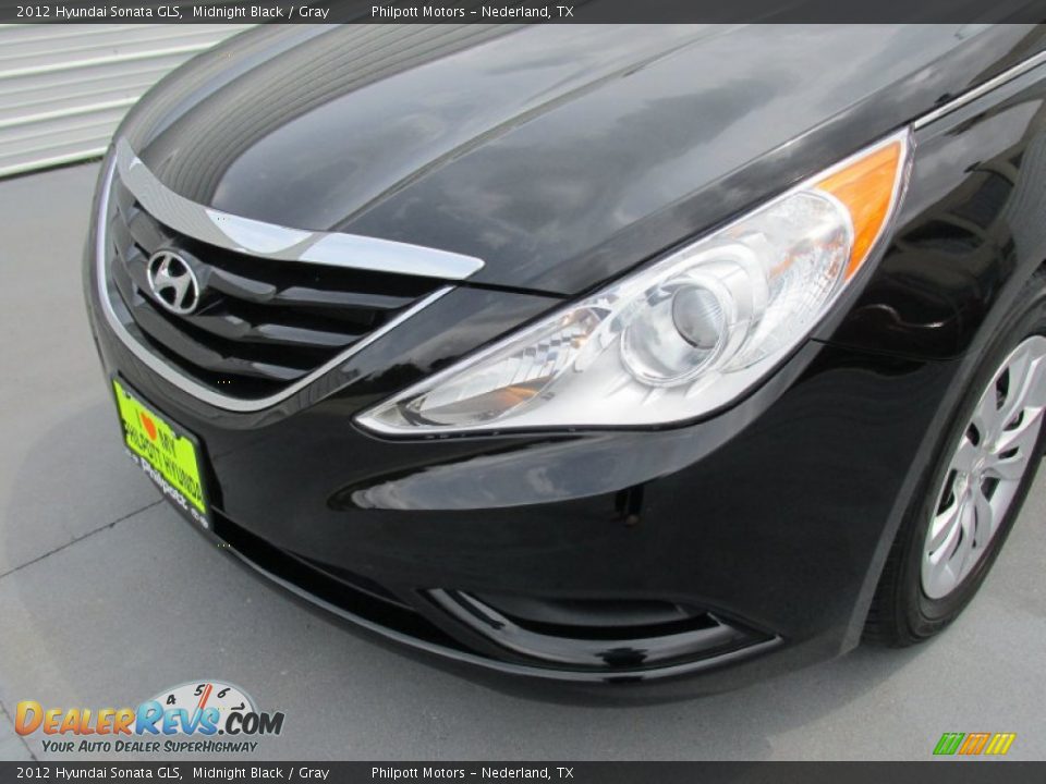 2012 Hyundai Sonata GLS Midnight Black / Gray Photo #7