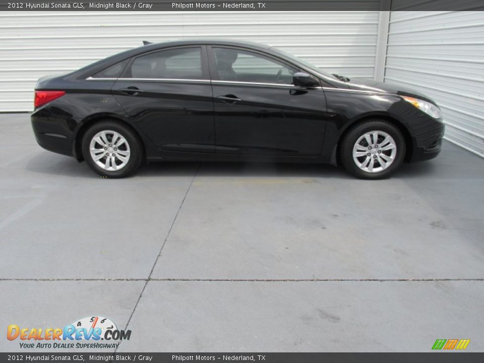 2012 Hyundai Sonata GLS Midnight Black / Gray Photo #8