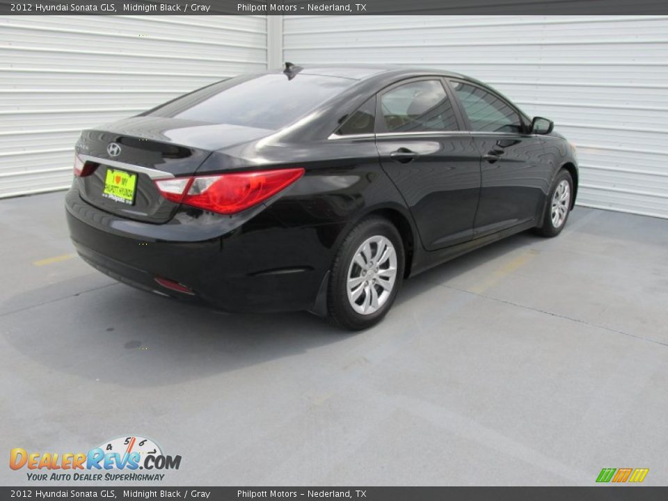 2012 Hyundai Sonata GLS Midnight Black / Gray Photo #9