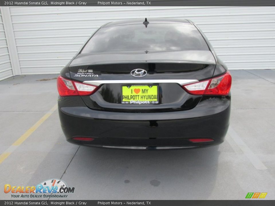 2012 Hyundai Sonata GLS Midnight Black / Gray Photo #10