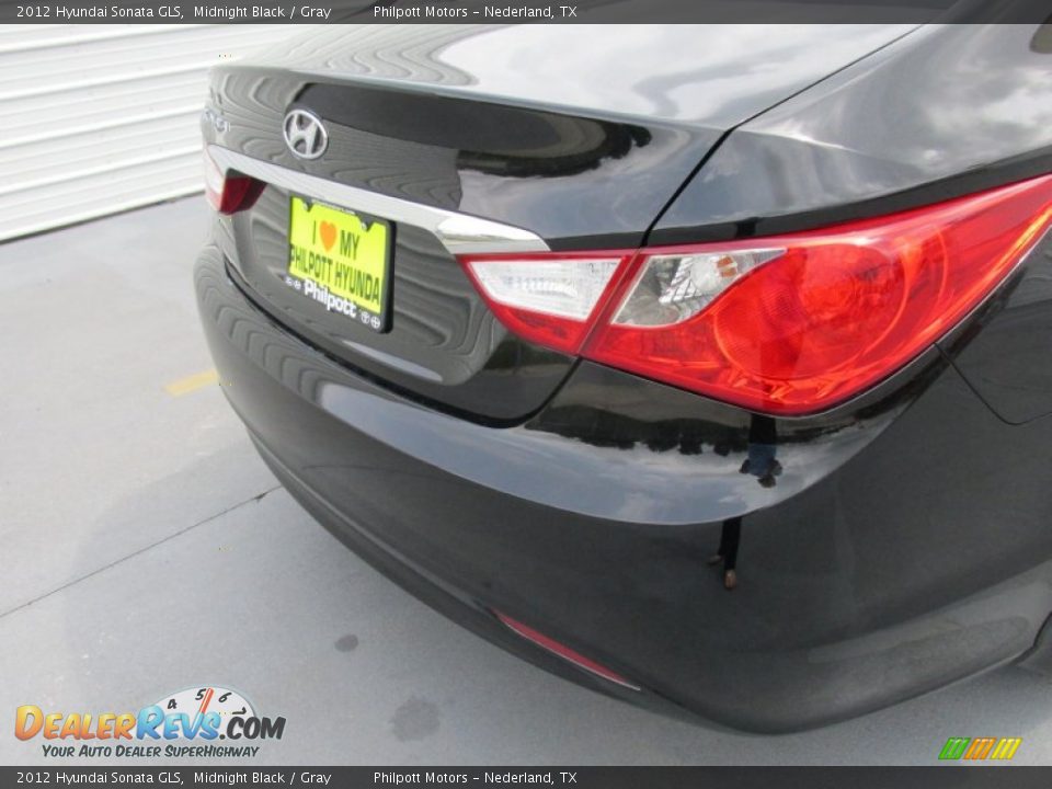 2012 Hyundai Sonata GLS Midnight Black / Gray Photo #12
