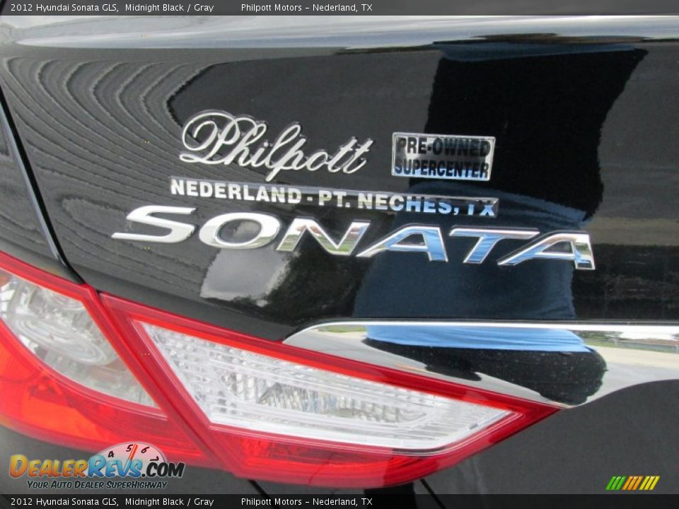 2012 Hyundai Sonata GLS Midnight Black / Gray Photo #13