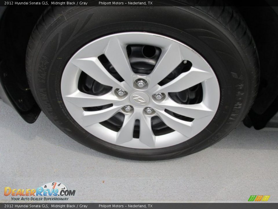 2012 Hyundai Sonata GLS Midnight Black / Gray Photo #15