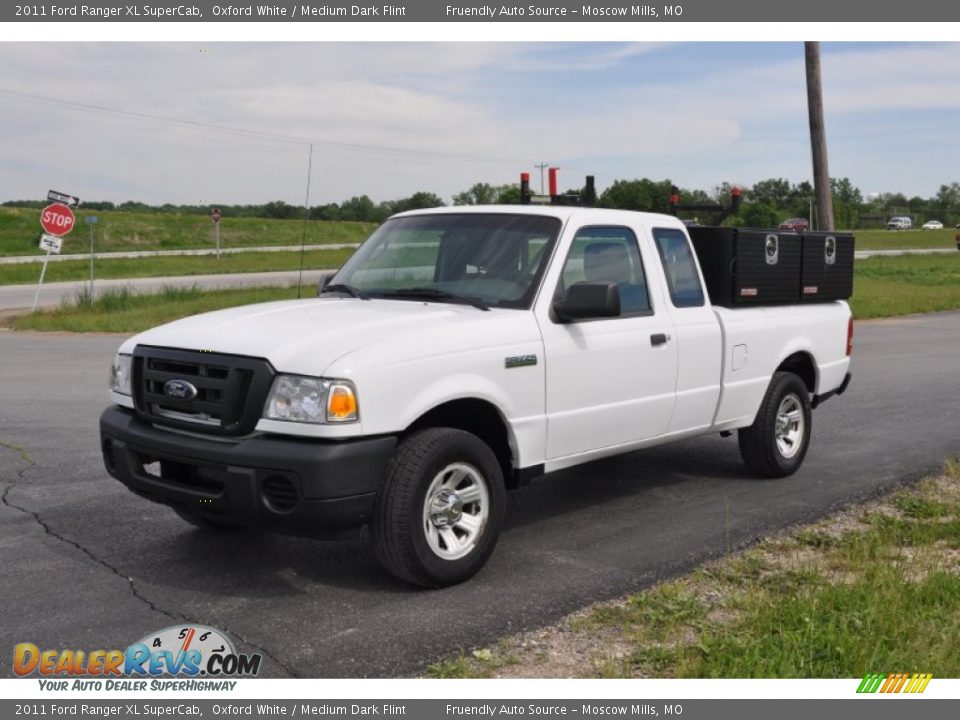 2011 Ford Ranger XL SuperCab Oxford White / Medium Dark Flint Photo #1