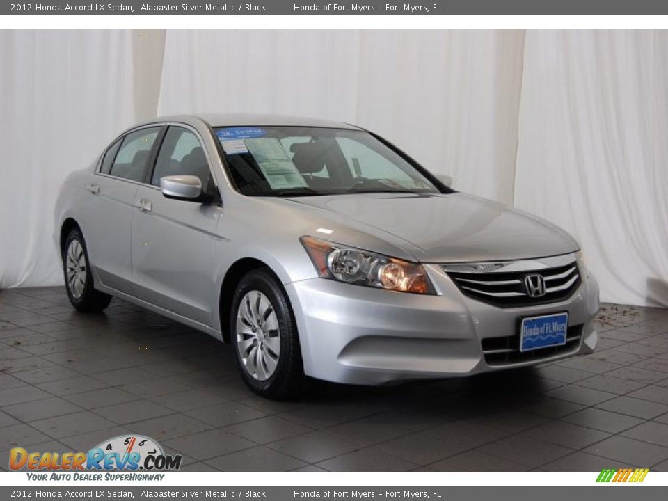 2012 Honda Accord LX Sedan Alabaster Silver Metallic / Black Photo #2
