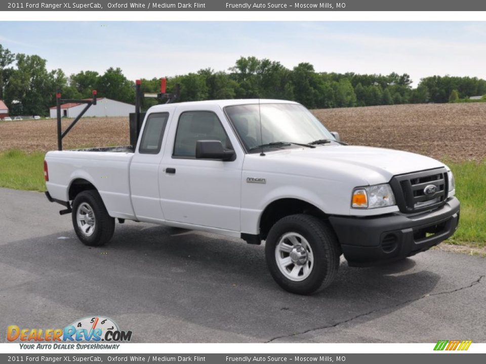 2011 Ford Ranger XL SuperCab Oxford White / Medium Dark Flint Photo #4