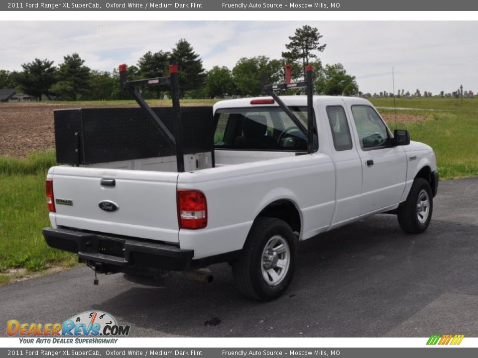 2011 Ford Ranger XL SuperCab Oxford White / Medium Dark Flint Photo #5