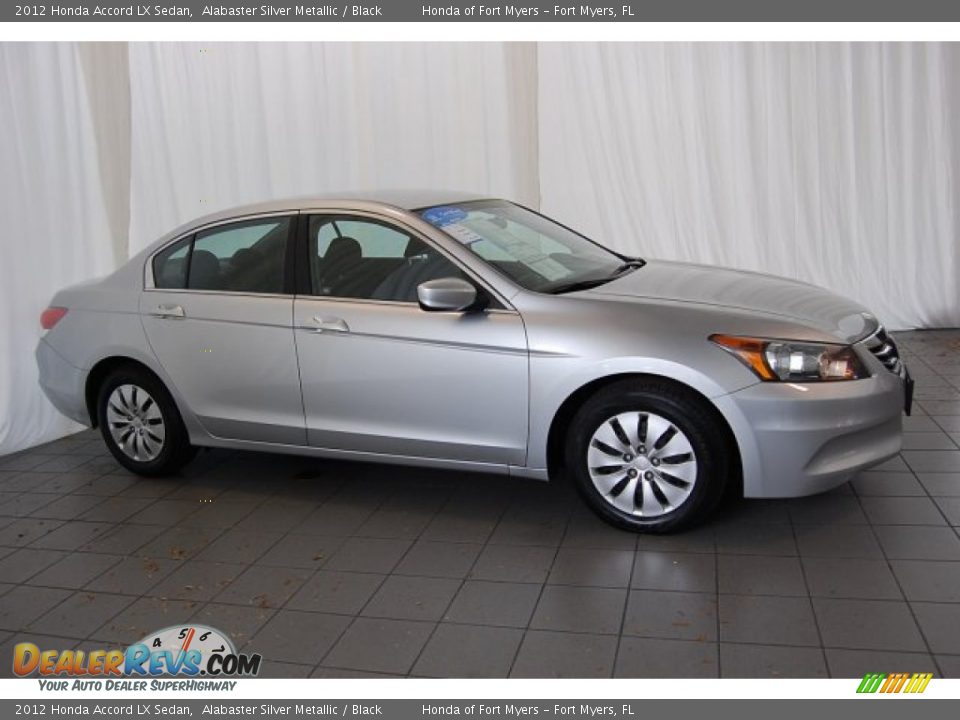2012 Honda Accord LX Sedan Alabaster Silver Metallic / Black Photo #6