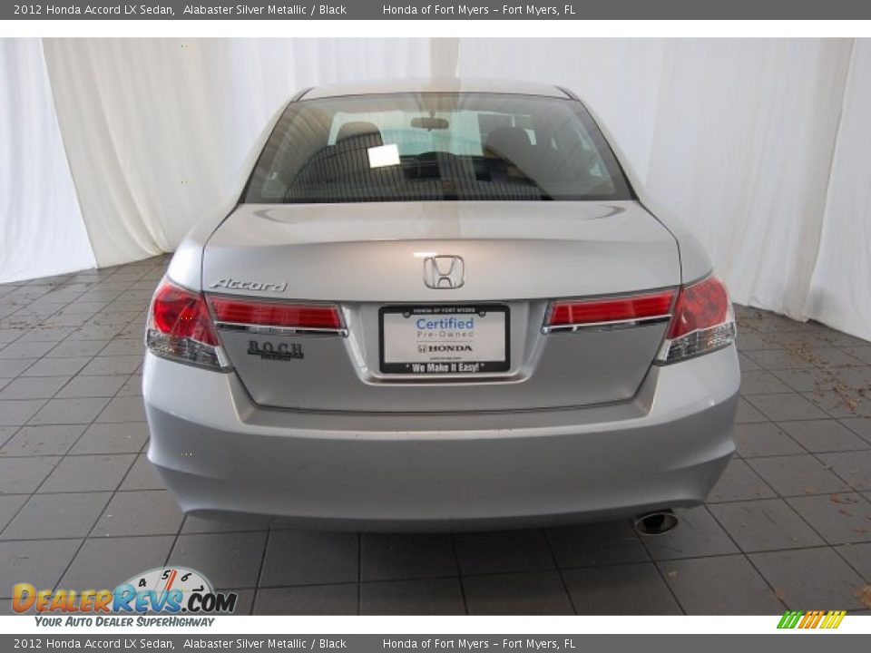 2012 Honda Accord LX Sedan Alabaster Silver Metallic / Black Photo #7