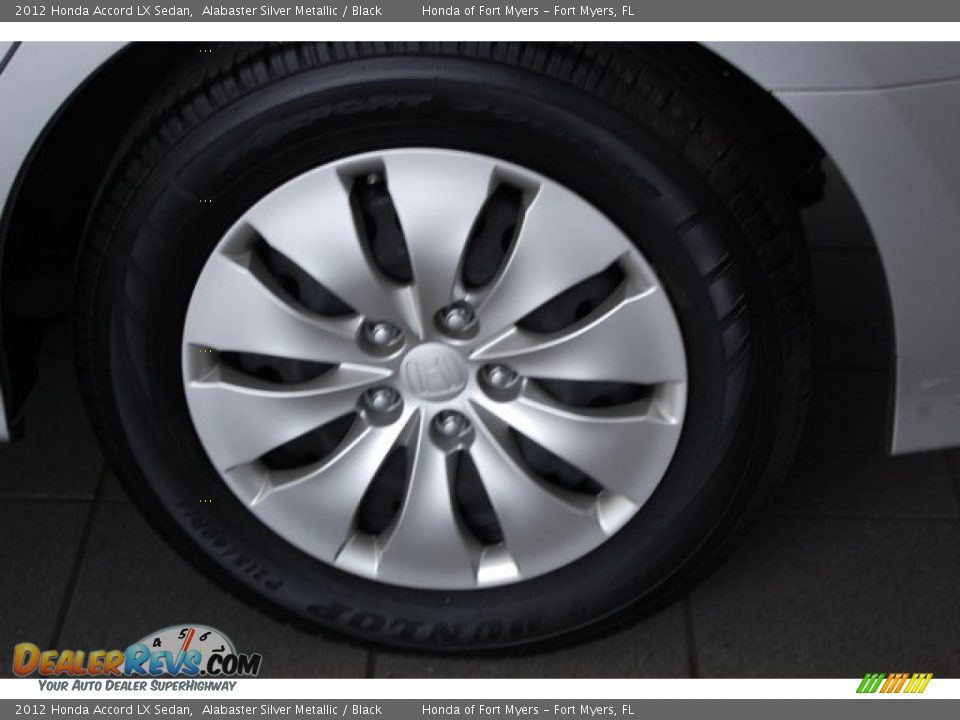 2012 Honda Accord LX Sedan Alabaster Silver Metallic / Black Photo #9