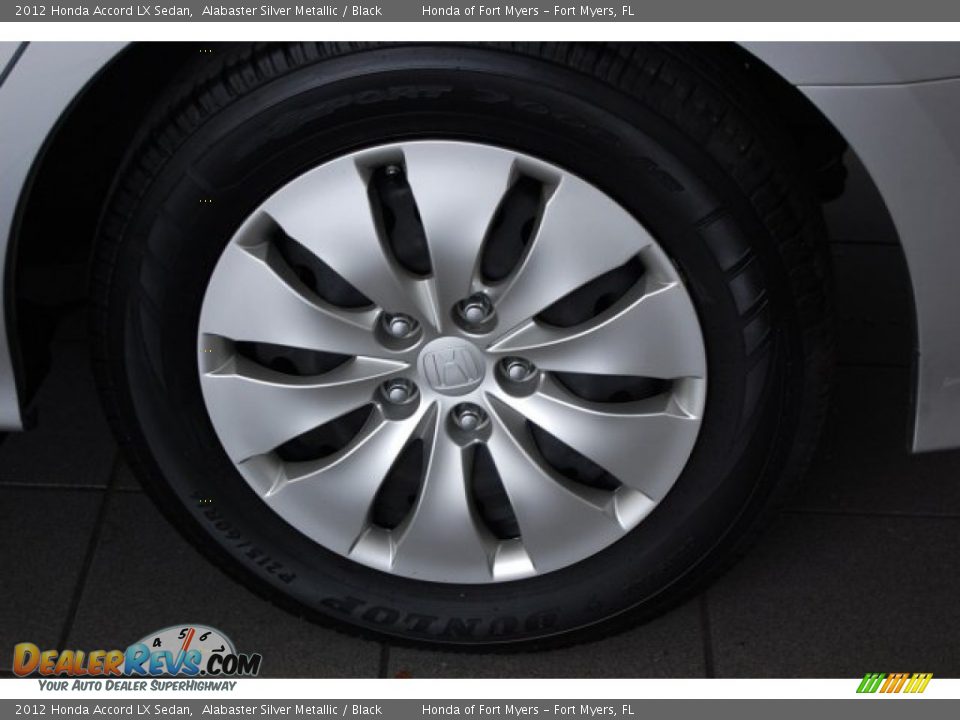 2012 Honda Accord LX Sedan Alabaster Silver Metallic / Black Photo #10