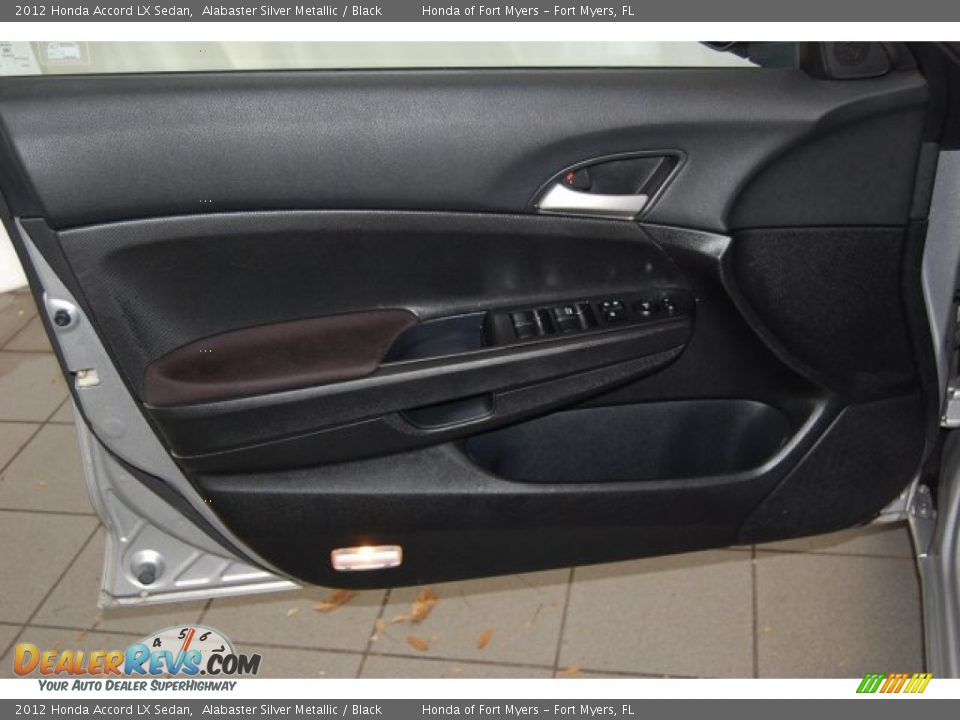 2012 Honda Accord LX Sedan Alabaster Silver Metallic / Black Photo #12