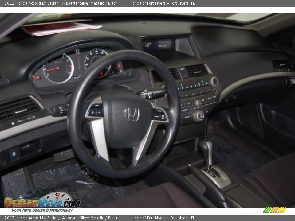 2012 Honda Accord LX Sedan Alabaster Silver Metallic / Black Photo #13