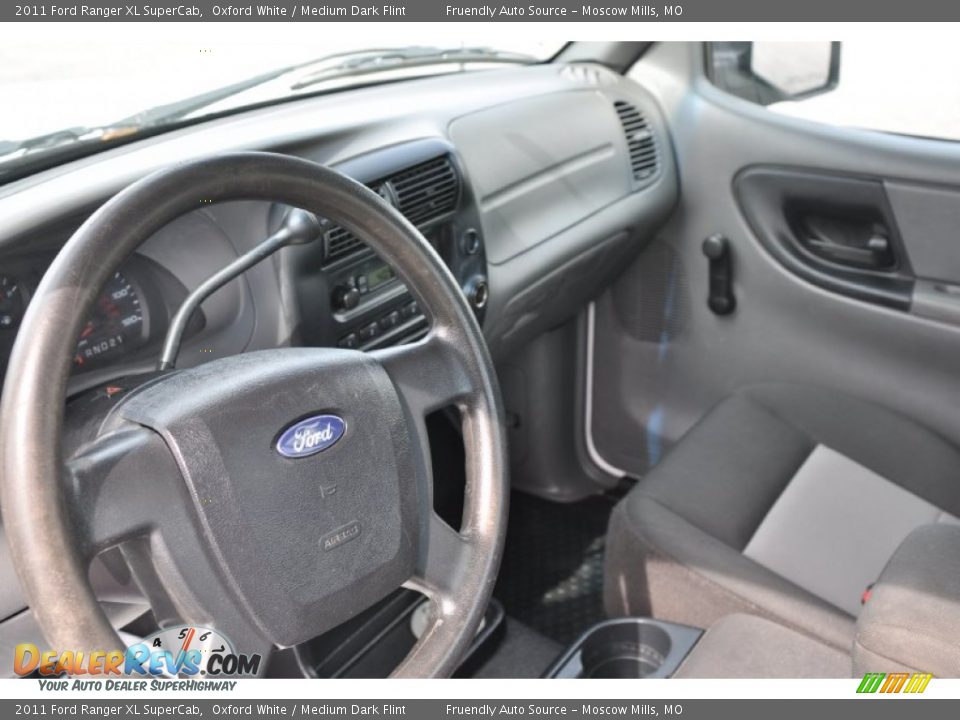 2011 Ford Ranger XL SuperCab Oxford White / Medium Dark Flint Photo #10
