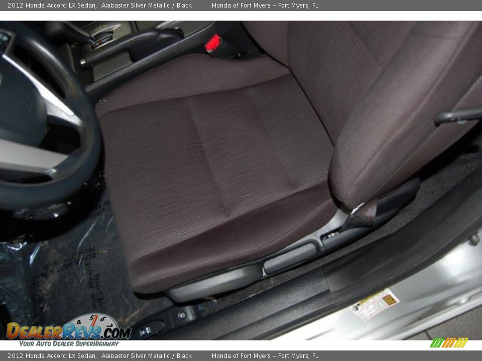 2012 Honda Accord LX Sedan Alabaster Silver Metallic / Black Photo #14