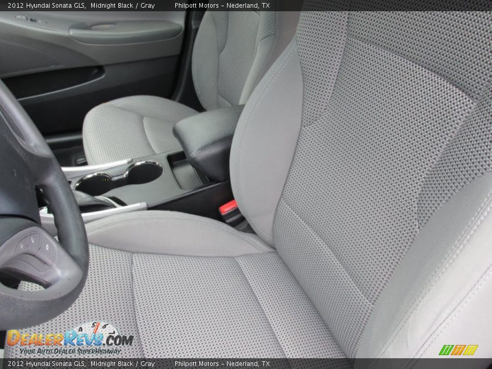 2012 Hyundai Sonata GLS Midnight Black / Gray Photo #31