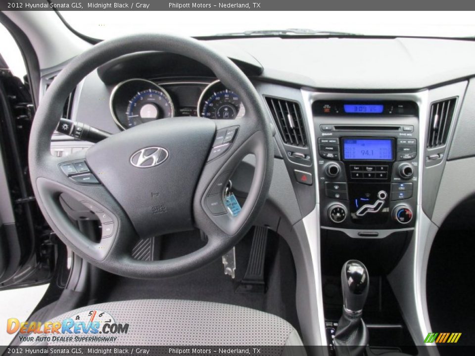 2012 Hyundai Sonata GLS Midnight Black / Gray Photo #33
