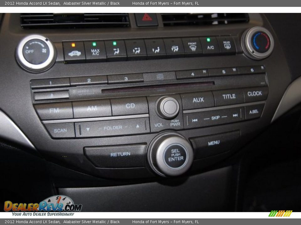 2012 Honda Accord LX Sedan Alabaster Silver Metallic / Black Photo #18