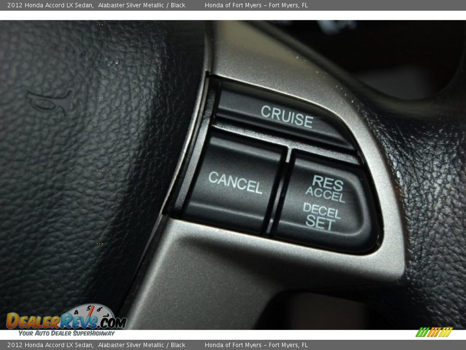 2012 Honda Accord LX Sedan Alabaster Silver Metallic / Black Photo #19