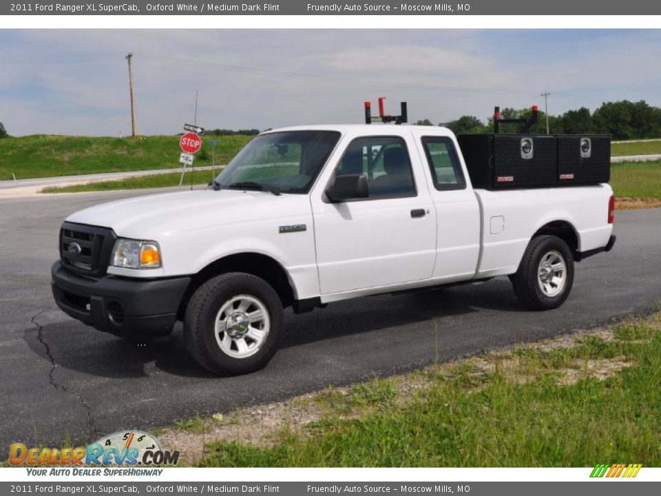 2011 Ford Ranger XL SuperCab Oxford White / Medium Dark Flint Photo #20