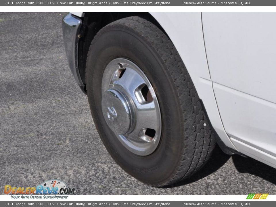 2011 Dodge Ram 3500 HD ST Crew Cab Dually Bright White / Dark Slate Gray/Medium Graystone Photo #8
