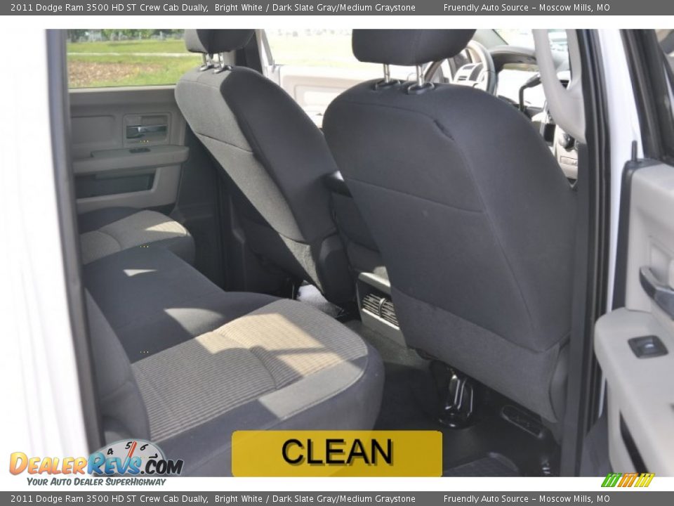 2011 Dodge Ram 3500 HD ST Crew Cab Dually Bright White / Dark Slate Gray/Medium Graystone Photo #14