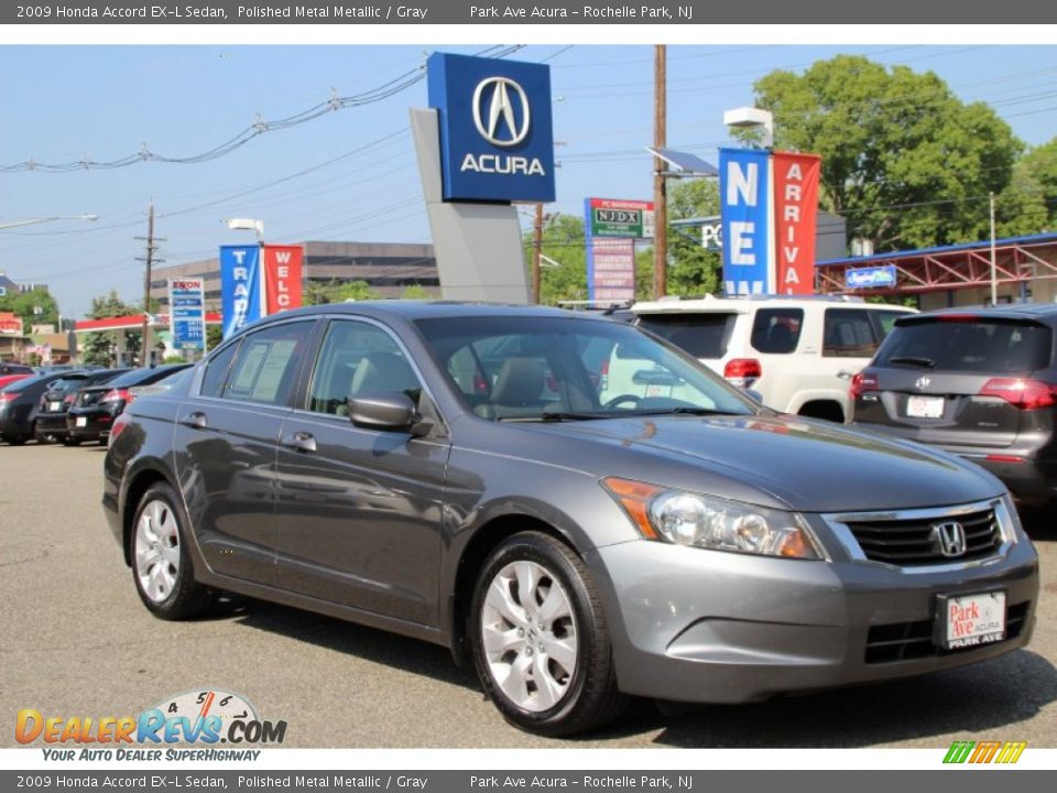 2009 Honda Accord EX-L Sedan Polished Metal Metallic / Gray Photo #1