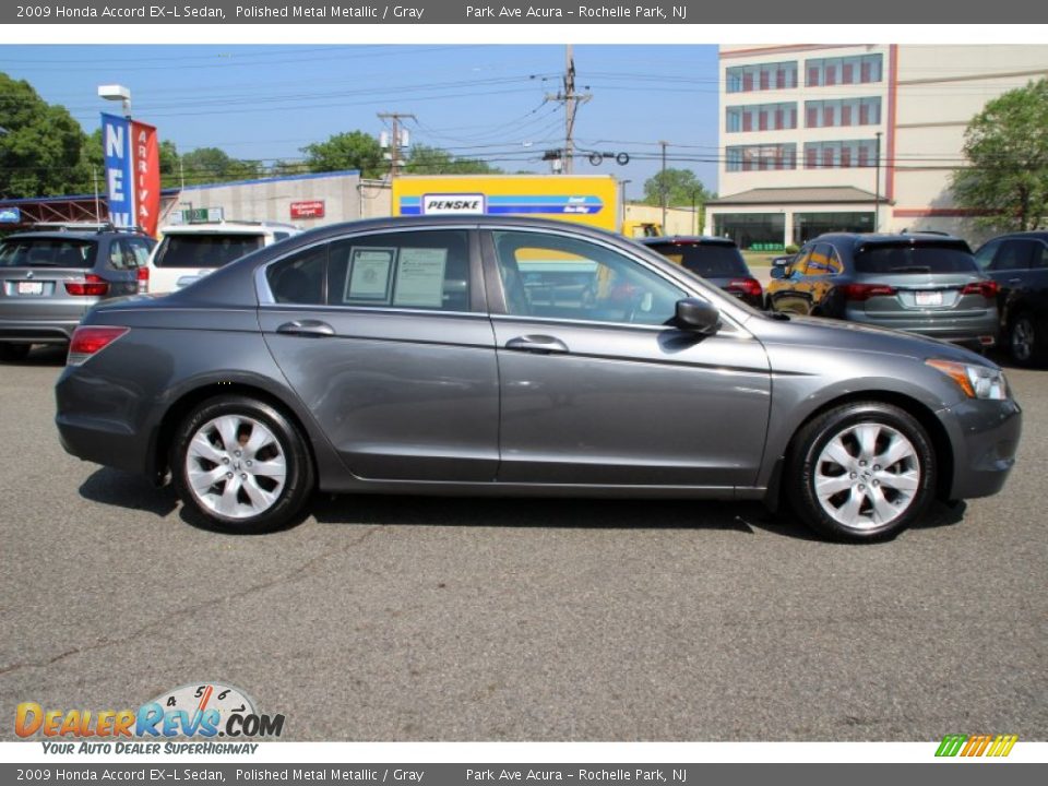 2009 Honda Accord EX-L Sedan Polished Metal Metallic / Gray Photo #2