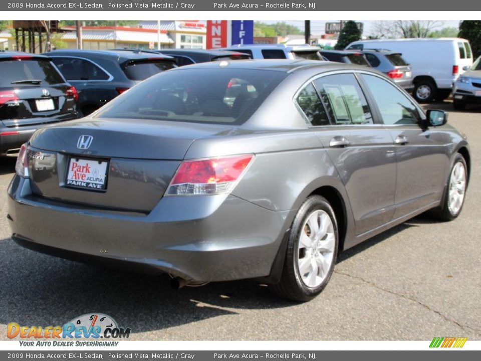 2009 Honda Accord EX-L Sedan Polished Metal Metallic / Gray Photo #3