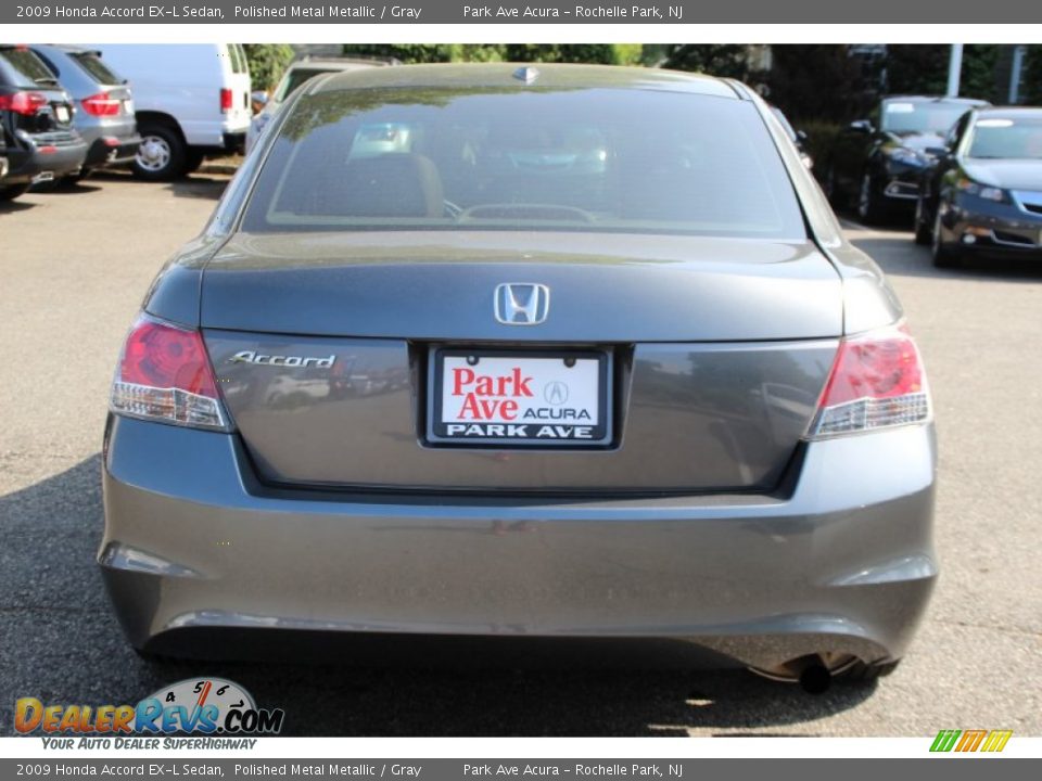 2009 Honda Accord EX-L Sedan Polished Metal Metallic / Gray Photo #4