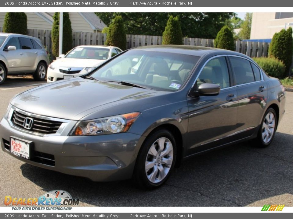 2009 Honda Accord EX-L Sedan Polished Metal Metallic / Gray Photo #7