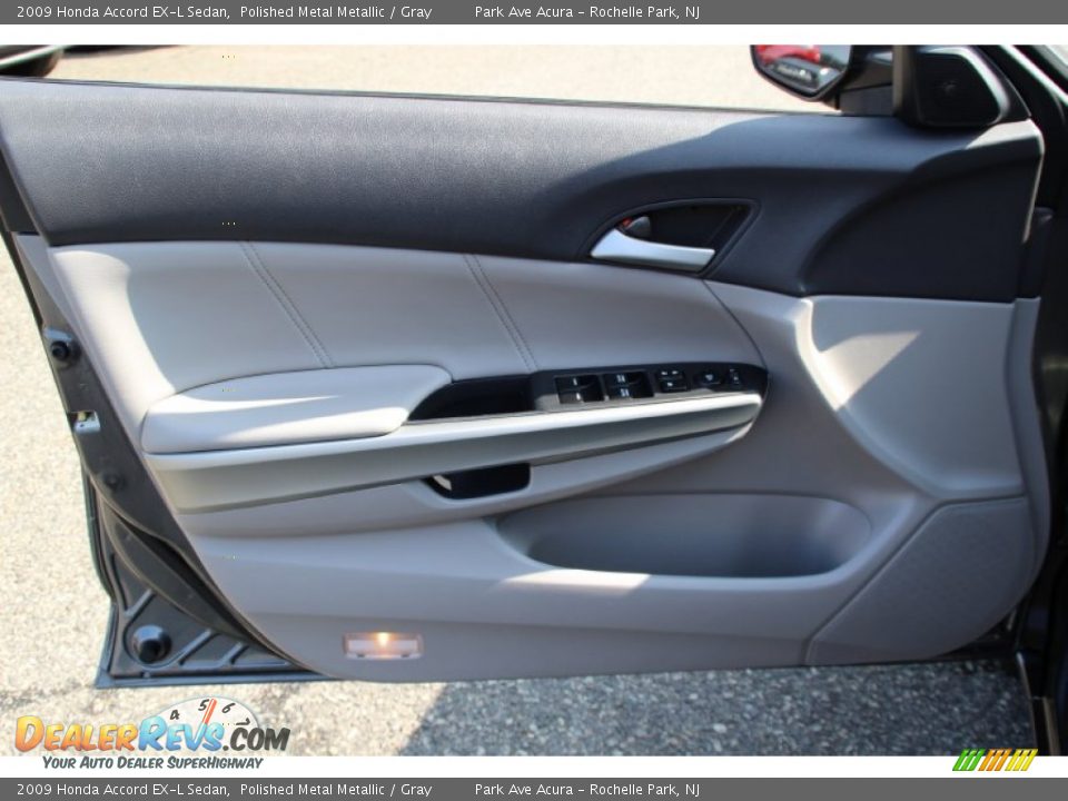 2009 Honda Accord EX-L Sedan Polished Metal Metallic / Gray Photo #9