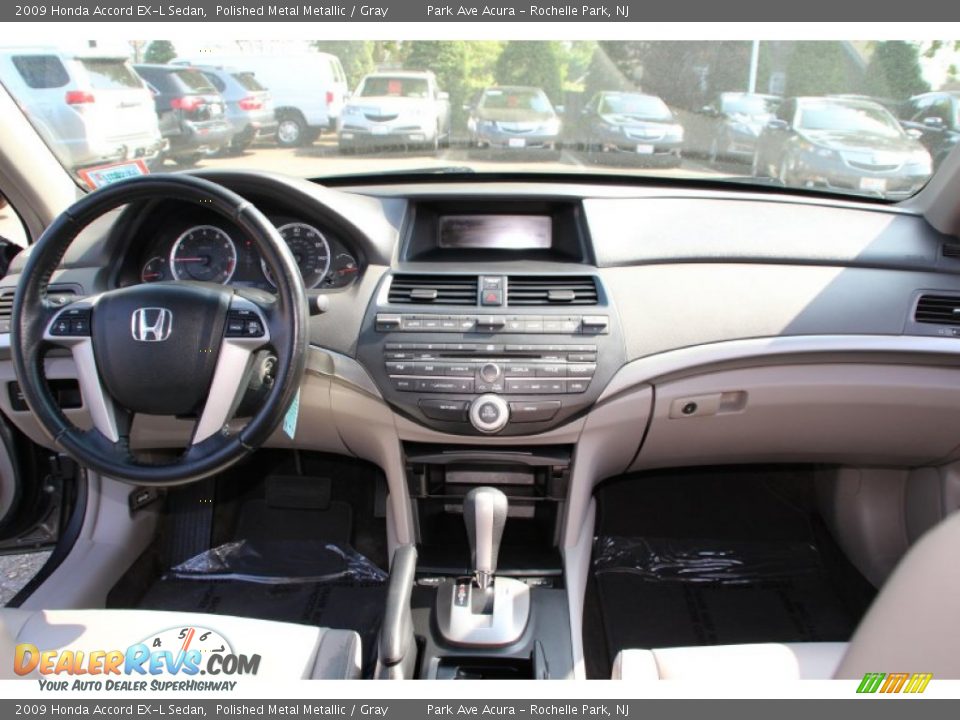 2009 Honda Accord EX-L Sedan Polished Metal Metallic / Gray Photo #15