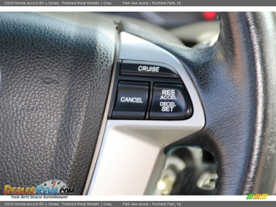 2009 Honda Accord EX-L Sedan Polished Metal Metallic / Gray Photo #20