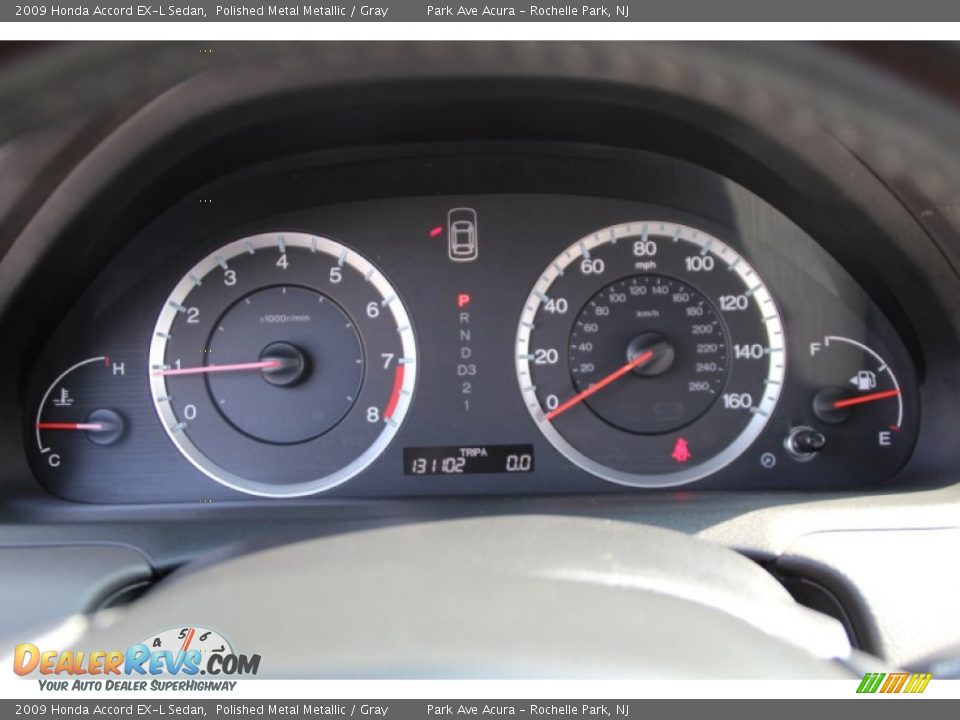 2009 Honda Accord EX-L Sedan Polished Metal Metallic / Gray Photo #21