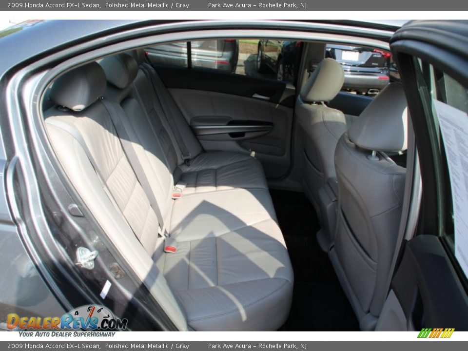 2009 Honda Accord EX-L Sedan Polished Metal Metallic / Gray Photo #25