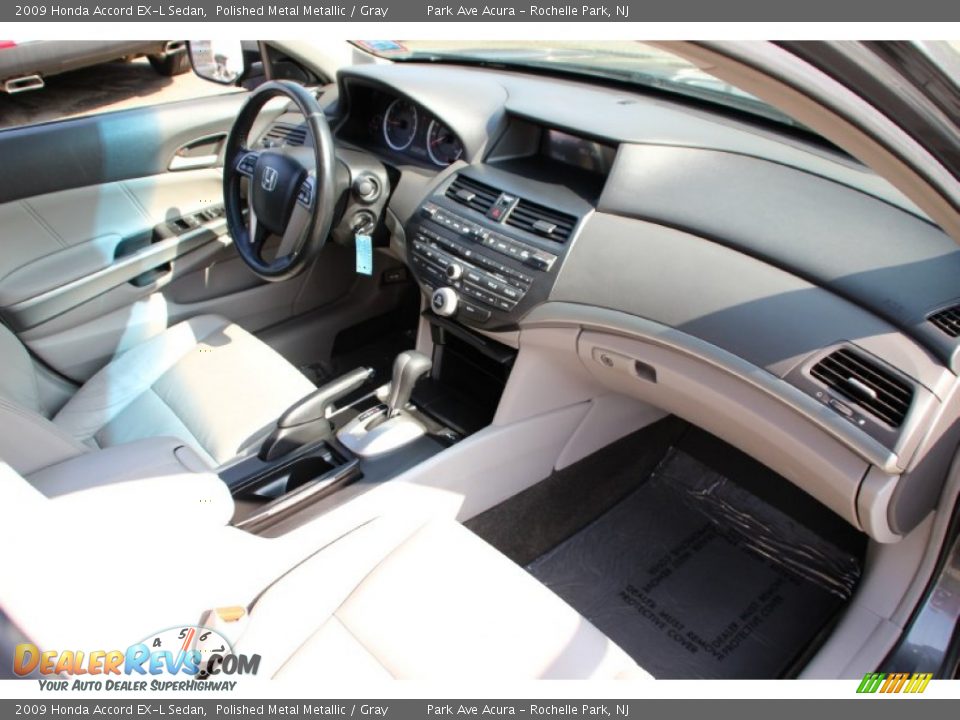 2009 Honda Accord EX-L Sedan Polished Metal Metallic / Gray Photo #27