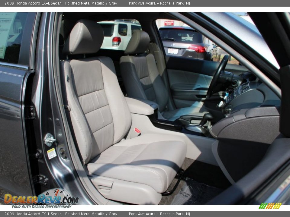 2009 Honda Accord EX-L Sedan Polished Metal Metallic / Gray Photo #29