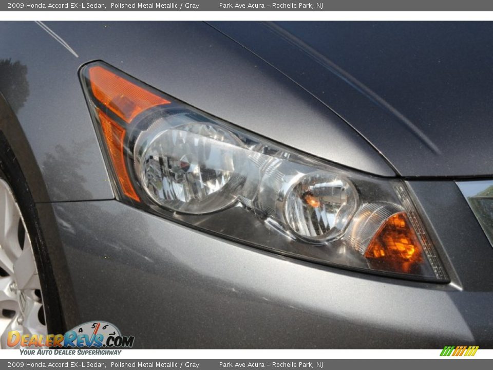 2009 Honda Accord EX-L Sedan Polished Metal Metallic / Gray Photo #31