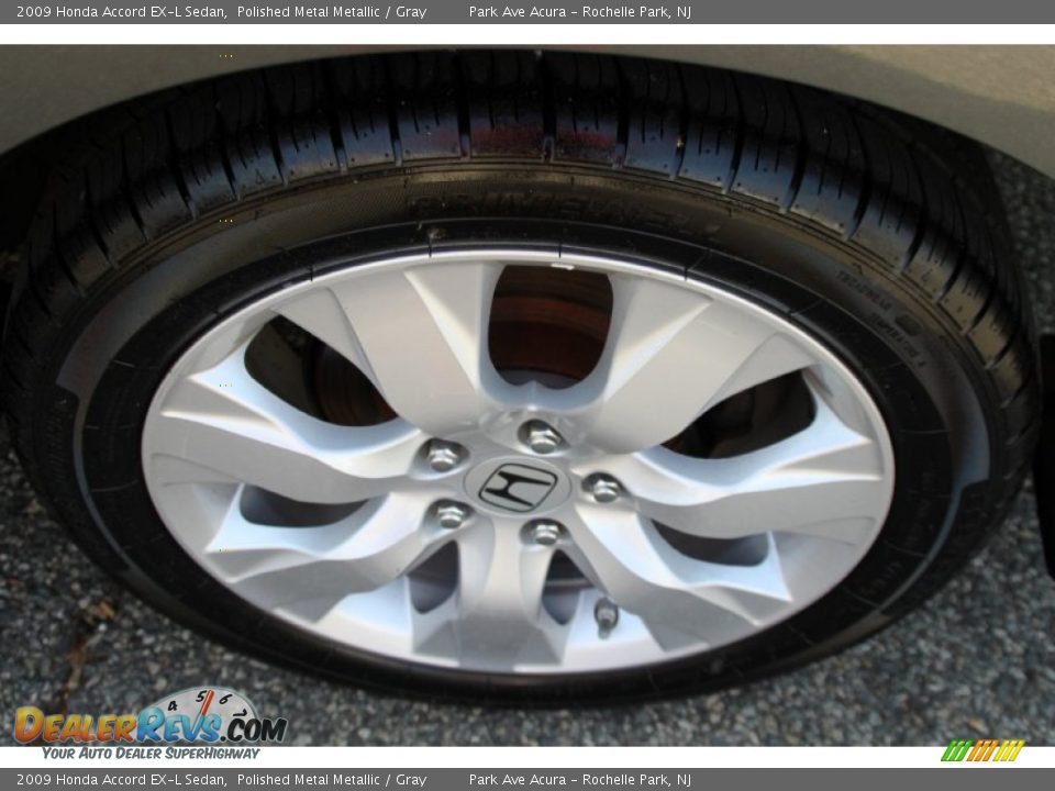 2009 Honda Accord EX-L Sedan Polished Metal Metallic / Gray Photo #33