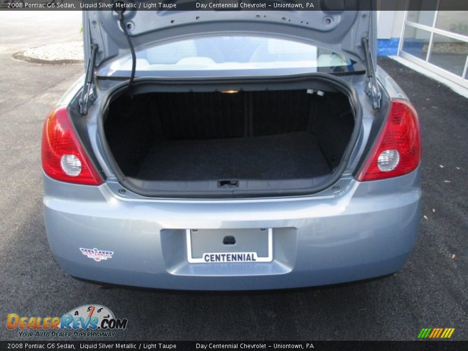2008 Pontiac G6 Sedan Liquid Silver Metallic / Light Taupe Photo #15