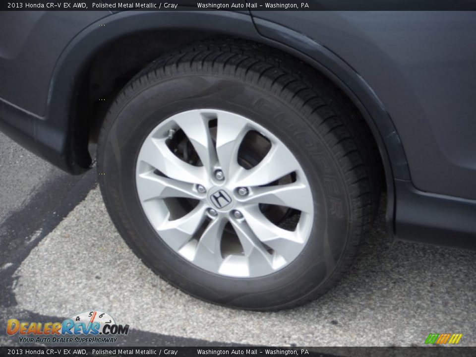 2013 Honda CR-V EX AWD Polished Metal Metallic / Gray Photo #3