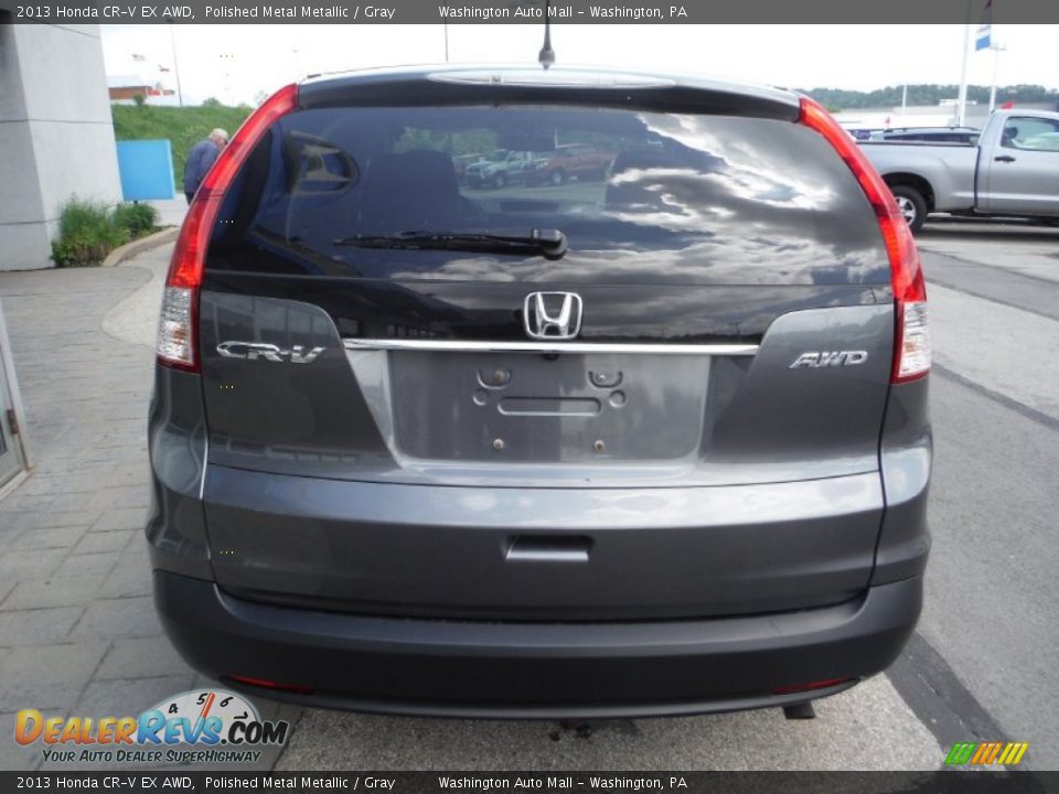 2013 Honda CR-V EX AWD Polished Metal Metallic / Gray Photo #8
