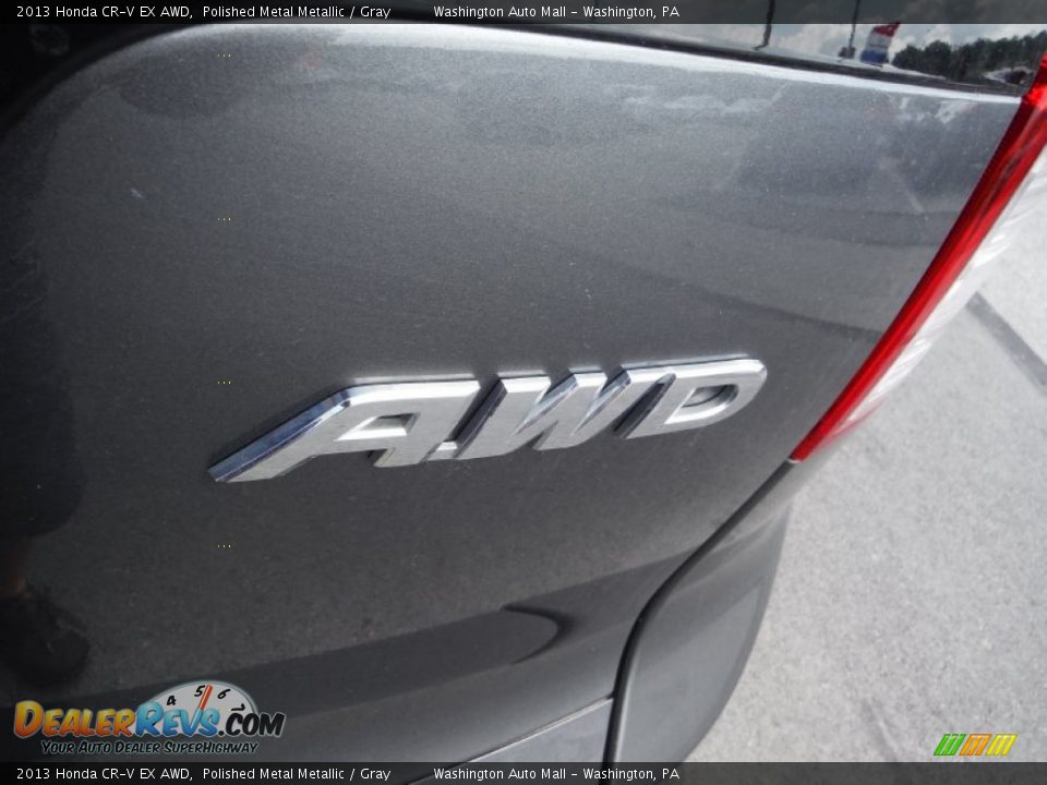 2013 Honda CR-V EX AWD Polished Metal Metallic / Gray Photo #9