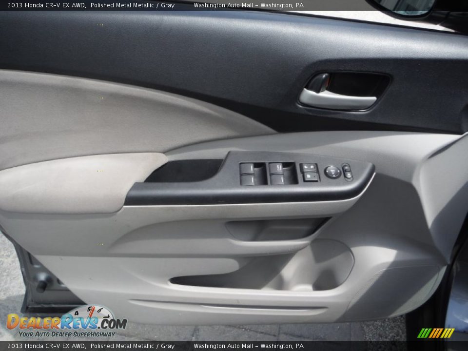 2013 Honda CR-V EX AWD Polished Metal Metallic / Gray Photo #11